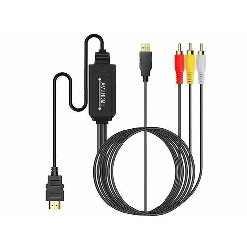 Конвертер-переходник из AV в HDMI AV2HDMI видео конвертер fiesta vc 4 av2hdmi