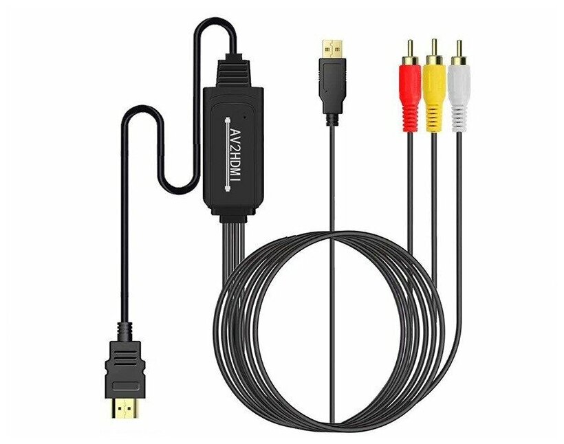 Конвертер-переходник из AV в HDMI AV2HDMI