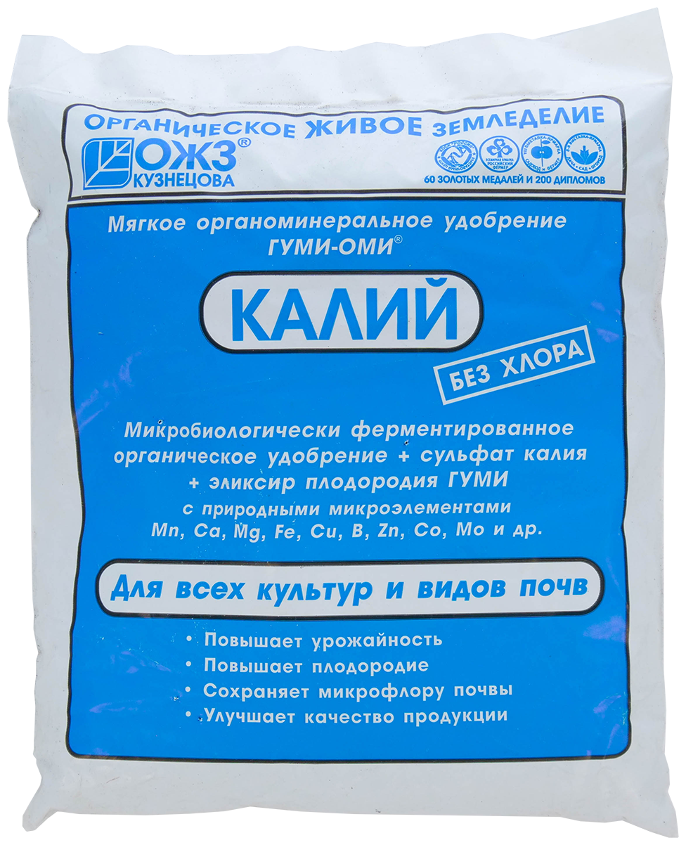 Удобрение органоминеральное БашИнком Калий Сульфат калия - Гуми-ОМИ 500г - фото №1