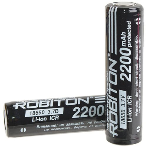 Аккумулятор Robiton Li-Ion 18650 2200 mAh с защитой PK1/19 [ / ]