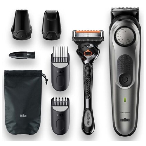 Триммер BRAUN BT7320 + бритва Gillette