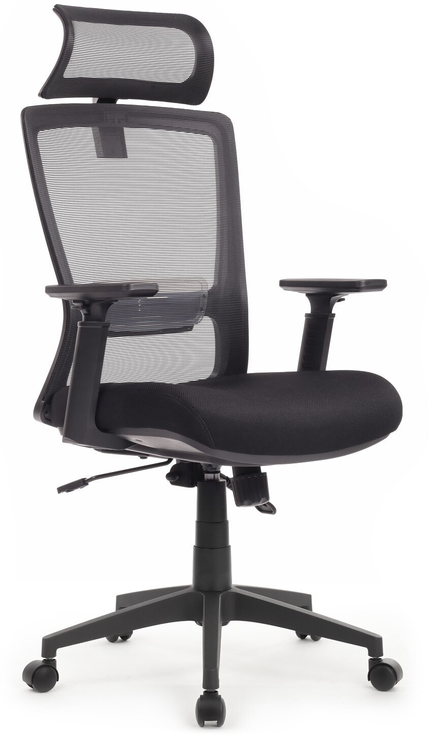 Компьютерное кресло RV Design LINE W-202 Черный - фотография № 1