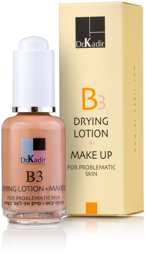 Dr.Kadir Тонирующая подсушивающая эмульсия для проблемной кожи - B3-Drying Lotion+Make Up Problematic Skin