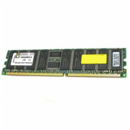 Оперативная память Kingston ValueRAM 1 ГБ DDR 333 МГц DIMM CL2.5 KVR333D8R25/1G оперативная память kingston 256 мб ddr 333 мгц dimm cl2 5 kvr333x64c25 256