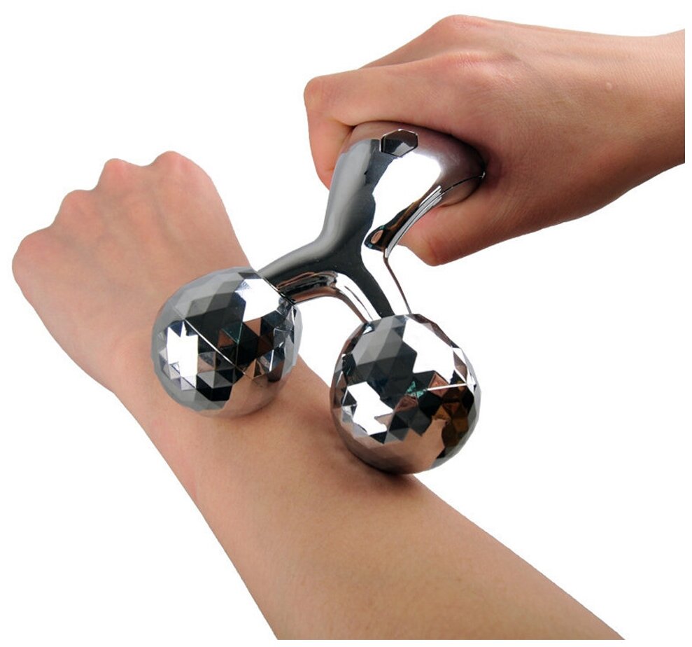 Роликовый 3D массажер для лица и тела (2 ролика) BRADEX 3D roller massager / количество 1 шт