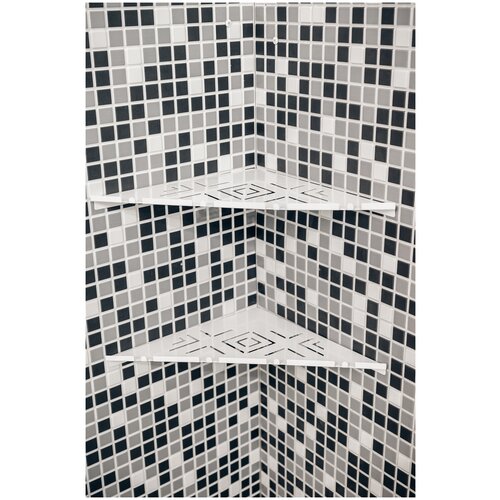 Полки для ванной угловые премиального качества российского производства (3шт)