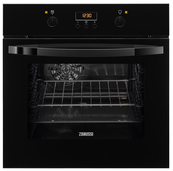 OPZB4230B Электрический духовой шкаф Zanussi OPZB4230B черный - фотография № 1