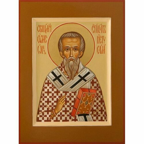 Икона Симеон епископ Иерусалимский писаная, арт ИР-0203