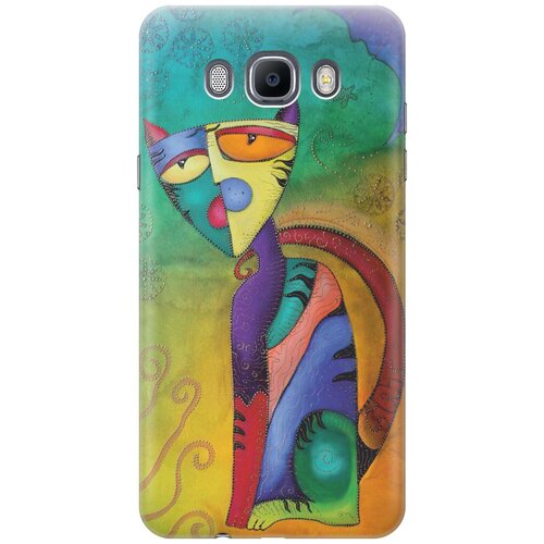 фото Cиликоновый чехол разноцветный котик на samsung galaxy j7 (2016) / самсунг джей 7 2016 re:pa