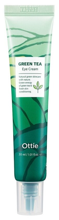 Ottie Увлажняющий крем для кожи вокруг глаз с зелёным чаем Green Tea Eye Cream 30 мл.