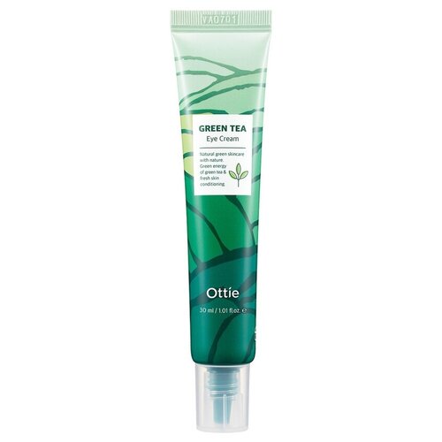 Купить Ottie Увлажняющий крем для кожи вокруг глаз с зелёным чаем Green Tea Eye Cream 30 мл.