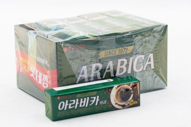 Жевательная резинка LOTTE ARABICA COFFEE 1000 пластинки 26 грамм Упаковка 15 шт