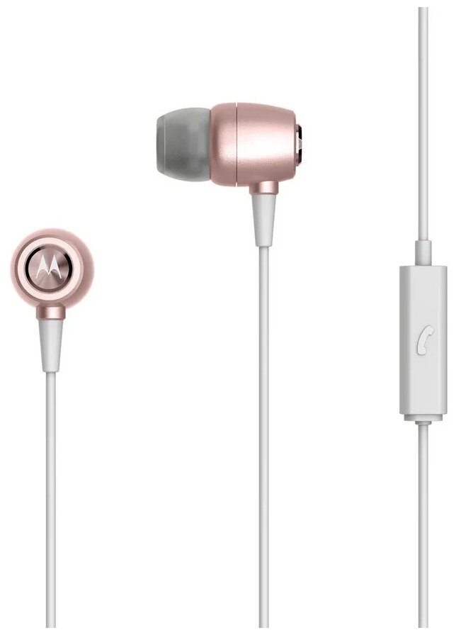 Гарнитура Motorola Metal Earbuds In-Ear Headphones Rose Gold