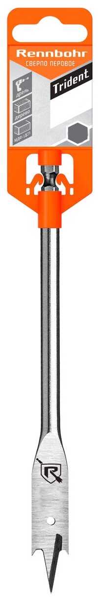 Сверло перовое по дереву (22х152 мм) RENNBOHR 659122