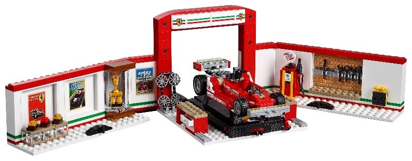 Конструктор LEGO Speed Champions Гараж Ferrari, 841 деталь (75889) - фото №5