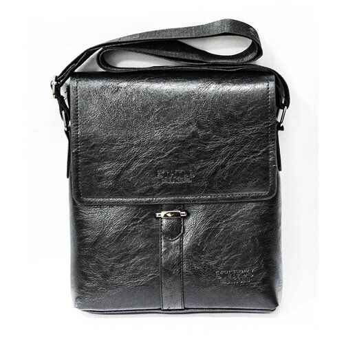 фото Мужская сумка планшет "status bags". размер: 26х23 см. цвет: черный / планета кошельков