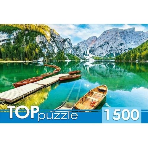 Пазлы 1500 TOPpuzzle Италия. Закат на озере Брайес