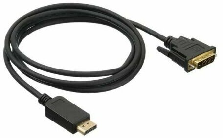 Кабель интерфейсный DisplayPort-DVI Buro BHP DPP_DVI-2 1.1v, 2м. позолоченные контакты черный