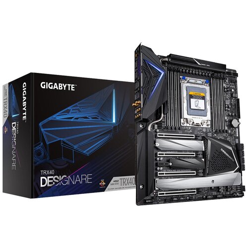 фото Gigabyte материнская плата gigabyte trx40 designare socket strx4 amd trx40 8xddr4 2xpci-e 16x 1xpci-e 1x 2xpci-e 8x 8xsata iii xl-atx retail