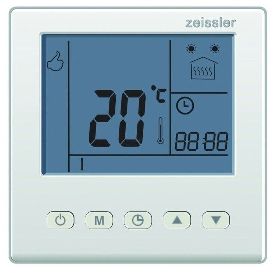Термостат комнатный с датчиком температуры тёплого пола 3м 220В/3А-TIM-M7.713 - фотография № 1