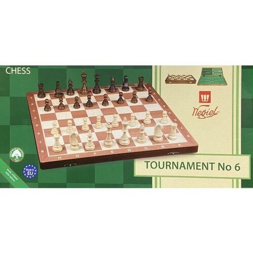 Большие деревянные шахматы с утяжелителем Турнирные №6 / Tournament №6 (Польша) (Wegiel) шахматы стратег средние фигуры утяжеленные