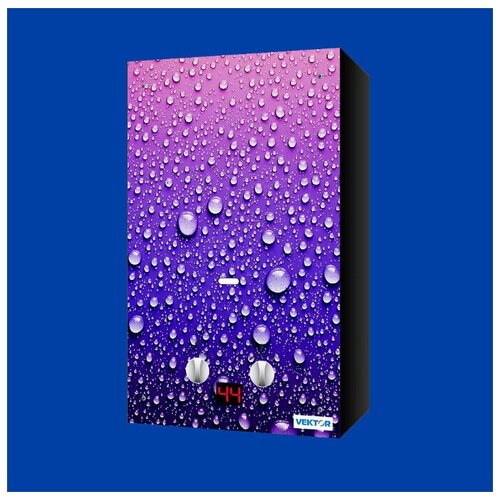 Газовая колонка VEKTOR 10 ECO Капли на стекле 899000₽