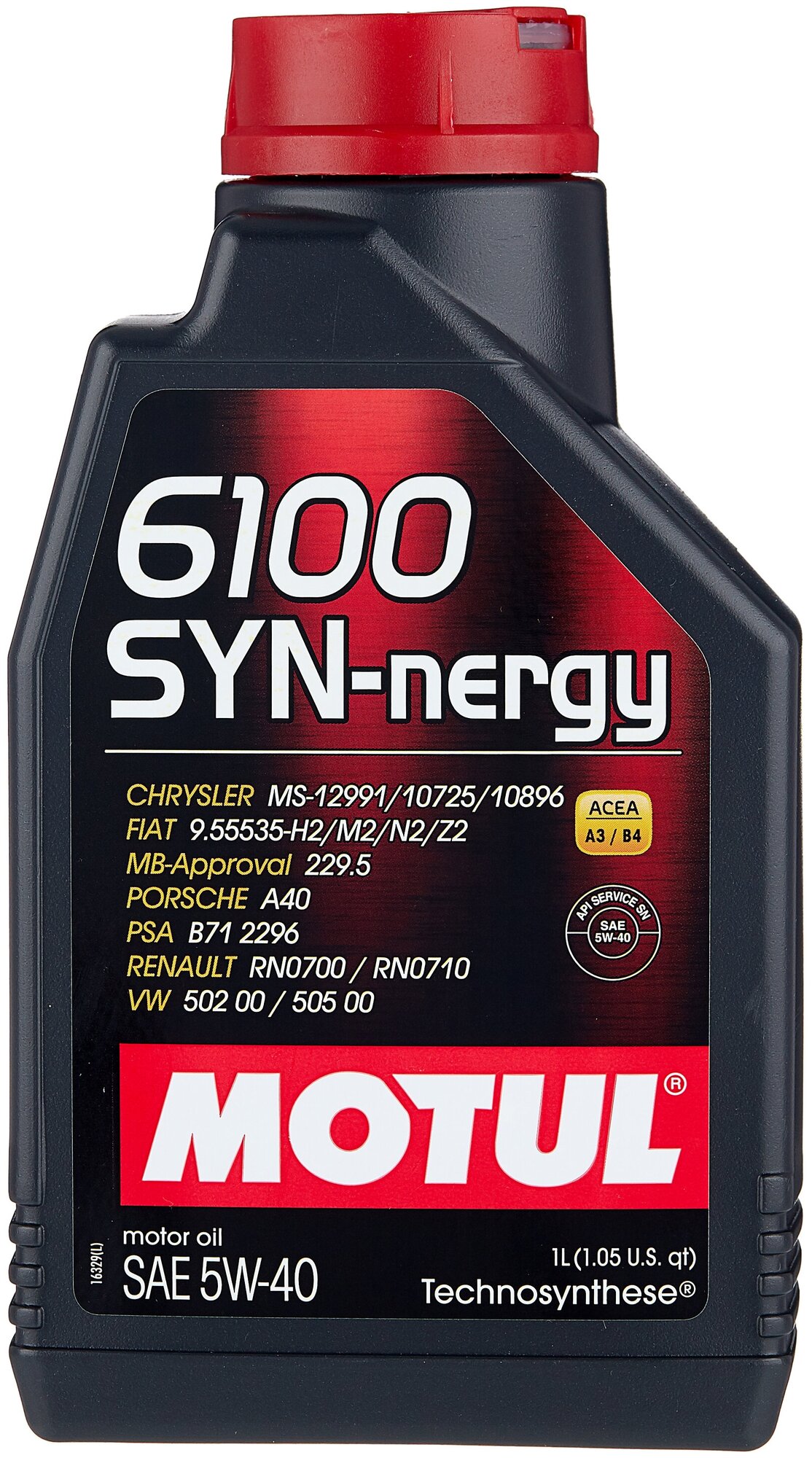 MOTUL Масло Моторное Motul 6100 Syn-Nergy 5w-40 1 Л 111689