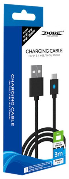 Зарядный кабель для PS5/XBOX Series/XBOX One/Nintendo Switch (TY-0803) DOBE (3м