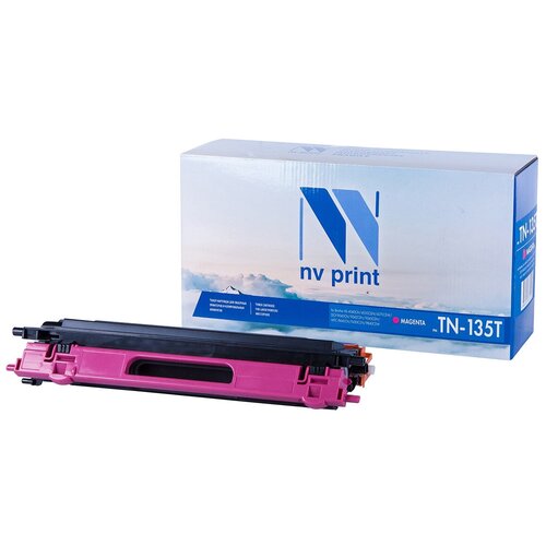 Картридж NV Print TN-135T Magenta для Brother, 4000 стр, пурпурный картридж nv print tn 135t cyan для brother 4000 стр голубой