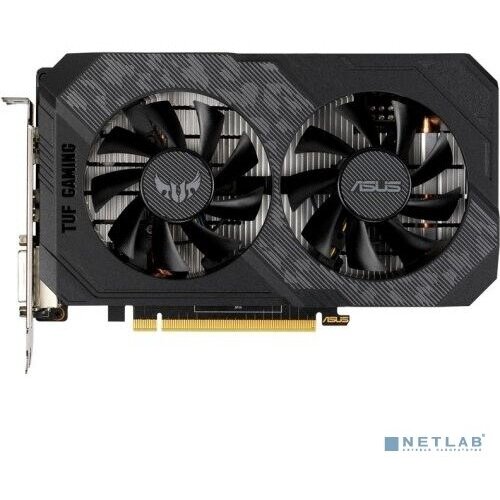 Asus Видеокарта Asus TUF-GTX1650-O4GD6-P-V2-GAMING NVIDIA GeForce GTX 1650 4096Mb 128 GDDR6 163512000 DVIx1 HDMIx1 DPx1 HDCP Ret 3223000₽