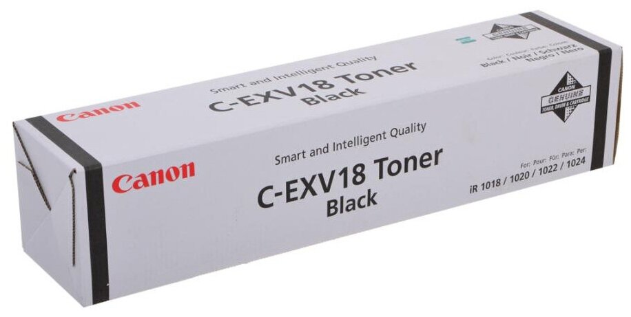 Тонер Canon C-EXV18 (GPR-22) 0386B002 черный туба 465гр. для копира iR1018/1022