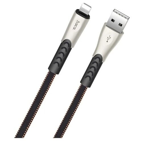 Кабель Hoco U48 Superior Speed USB - Lightning, 1.2 м, 1 шт., черный