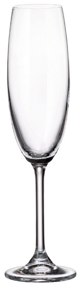 Бокал для шампанского, 220 мл, стекло, 6 шт, Bohemia, Gastro, 23104/4S032/220