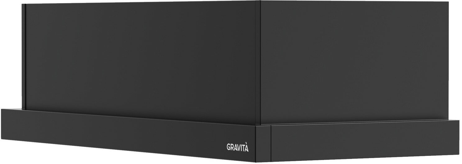 Вытяжка встраиваемая GRAVITA 630bk, 60 см, цвет черный (угольные фильтры LC9 в комплекте) - фотография № 3
