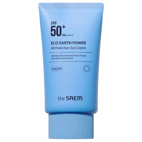 Солнцезащитный крем The Saem Eco Earth All Protection Sun Cream Spf50+ Pa++++, 50 мл