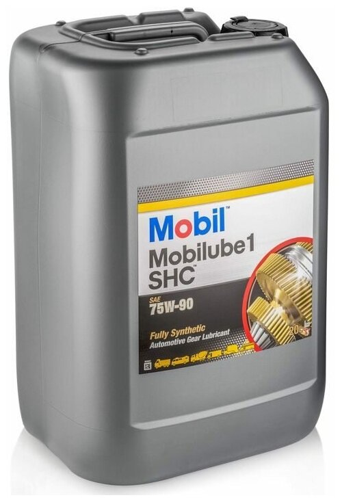 Масло трансмиссионное 75w90 mobil 20л mobilube 1 shc, mobil, 152738