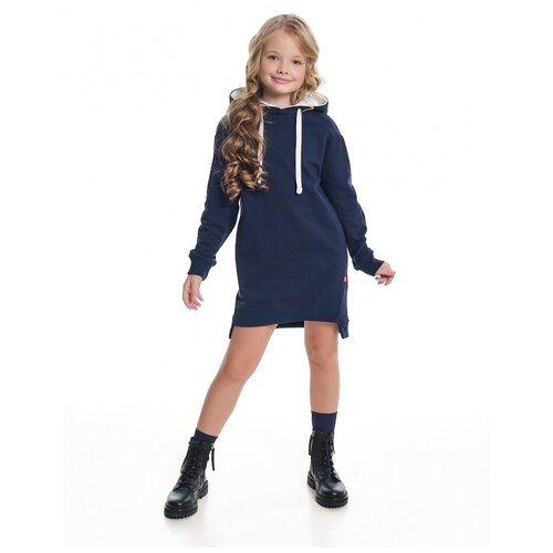 Платье для девочки Mini Maxi, модель 7505, цвет синий, размер 128
