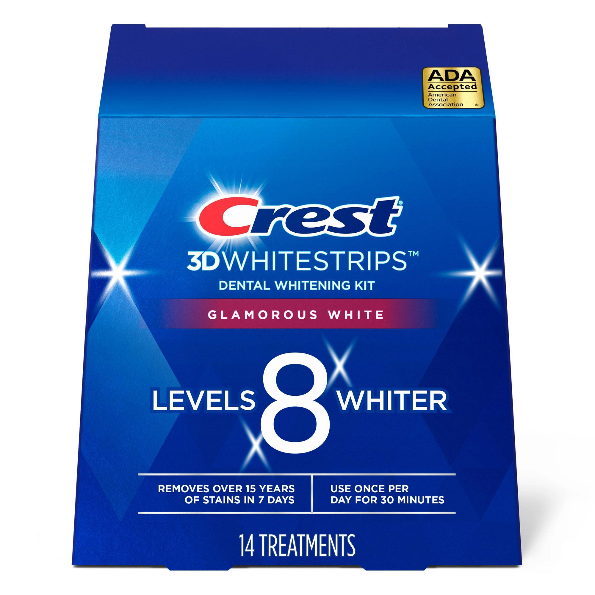 Отбеливающие полоски для зубов Crest 3D Whitestrips Glamorous White