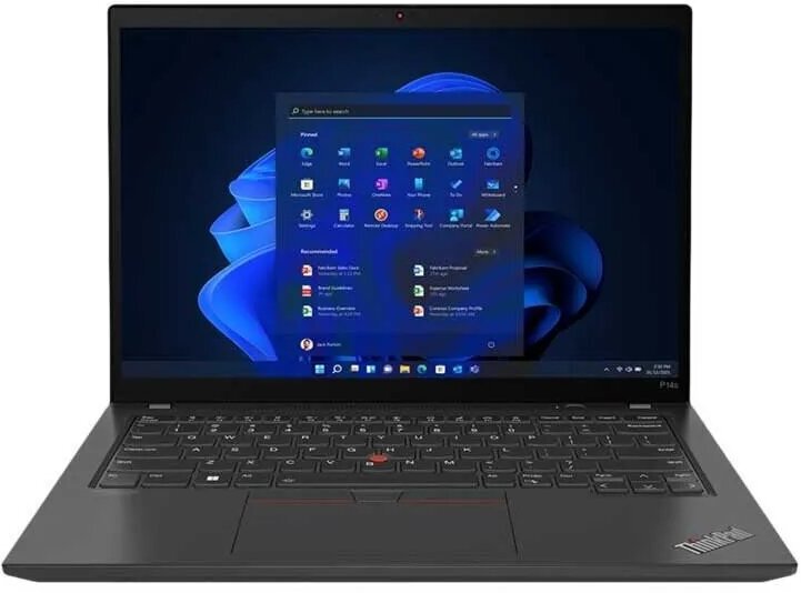 Ноутбук Lenovo ThinkPad P14s Gen 3 (Intel Core i7-1370P/14"/2240х1400/16GB/512GB SSD/NVIDIA RTX A500 4G/Win 11 Pro) Black