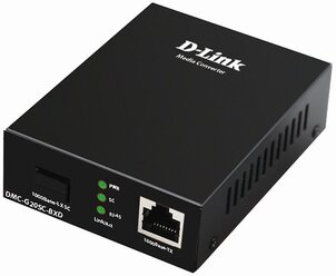 D-Link Сетевое оборудование DMC-G20SC-BXD A1A WDM медиаконвертер с 1 портом 100 1000Base-T и 1 портом 1000Base-LX с разъемом SC Tx: 1550 мкм; Rx: