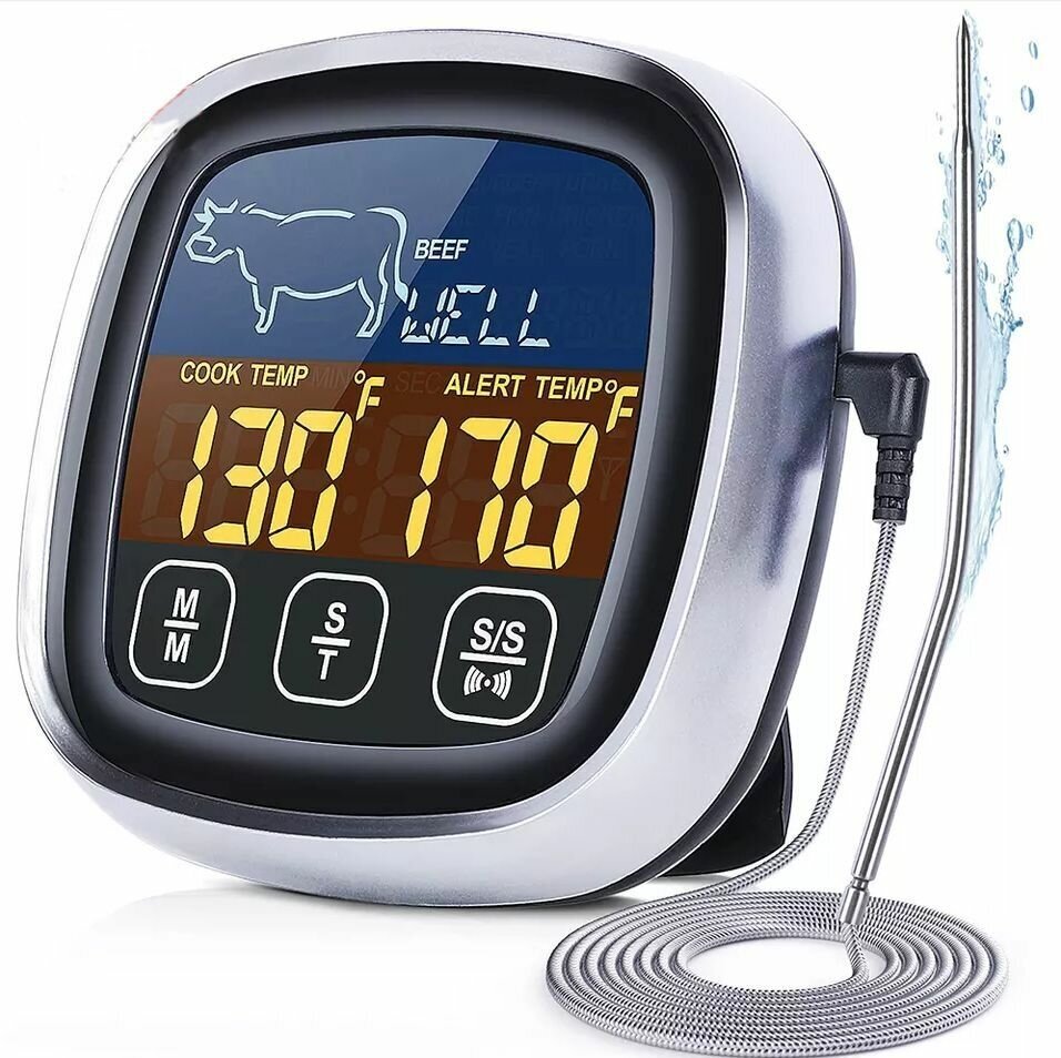Кулинарный термометр с щупом для духовки гриля и барбекю MG