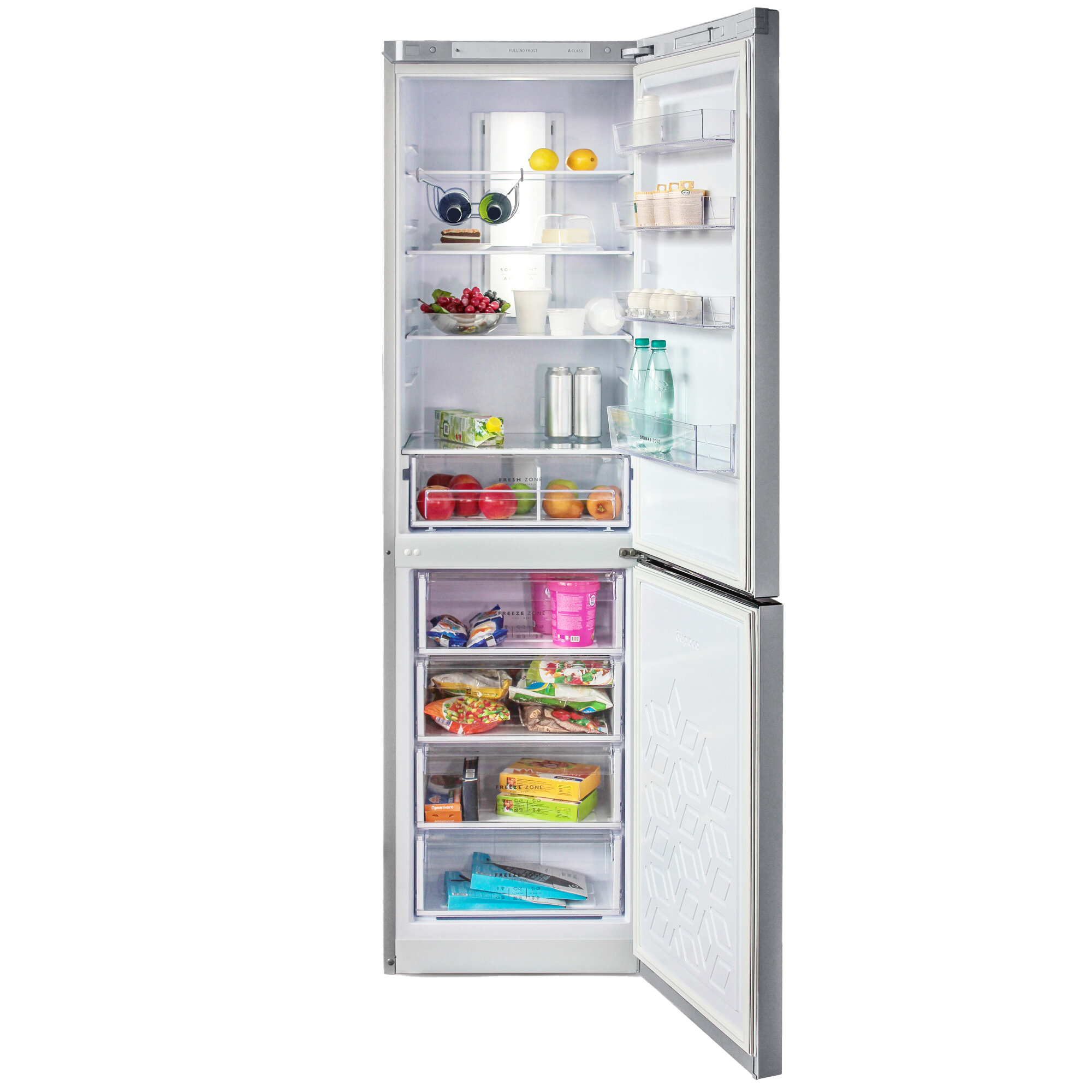 Холодильник Бирюса М980NF металлик - фотография № 2