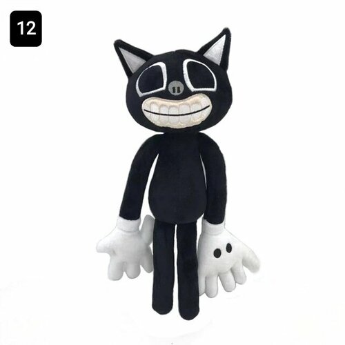 Мягкая игрушка кукла Сиреноголовый Sirenhead, аниме фигурки животных, страшный черный мультяшный Кот