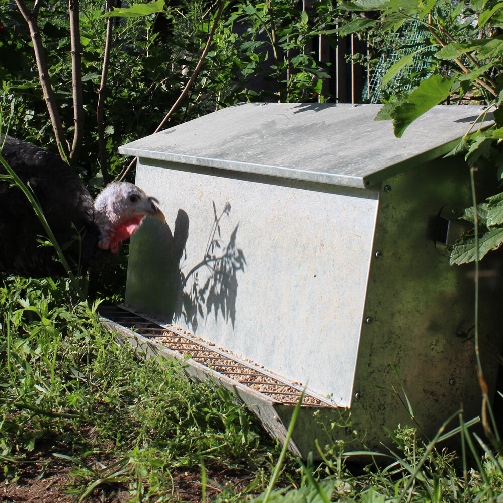 Кормушка Непросыпайка для птиц до 35 кг корма из нержавейки - фотография № 6