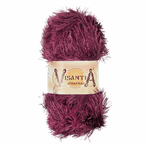 Пряжа VISANTIA TRAFKA 100 полиэстер 100 г 150 м 0086 винный 196₽