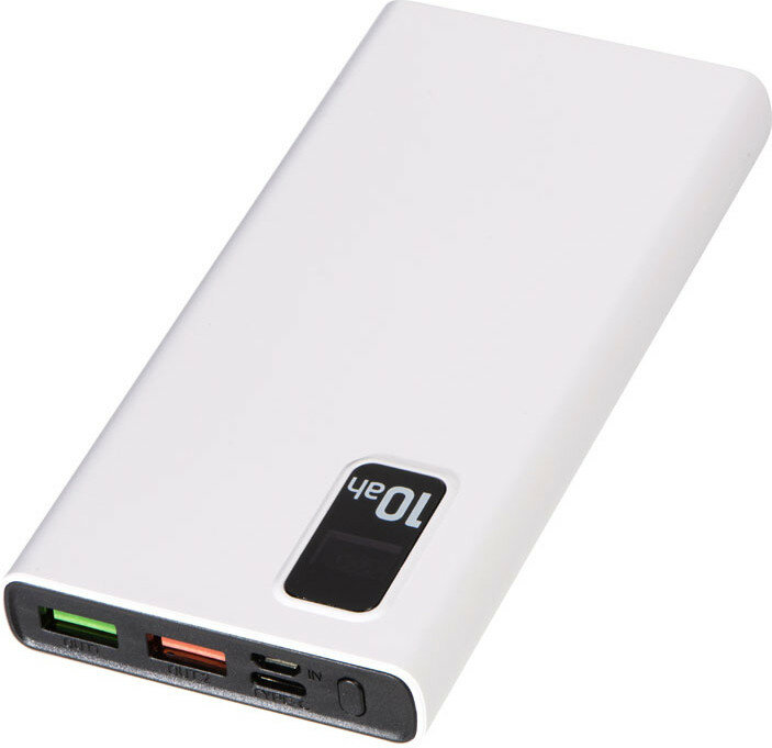 Внешний аккумулятор Hiper Fast 10000 10000mAh 5A QC PD 2xUSB белый (FAST 10000 WHITE) - фото №11