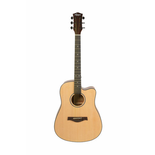 Aiersi SG02SMC-41 акустическая гитара, цвет натуральный gregbennett gd 60 n акустическая гитара dreadnought цвет натуральный