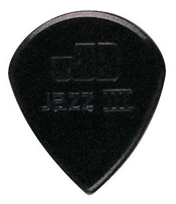 Медиатор Dunlop 47R3S Jazz III, чёрный, 1.38 мм, 1 шт.