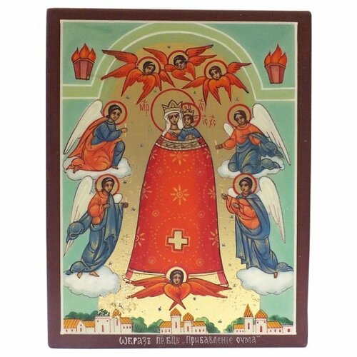 Икона Богородицы Прибавление ума рукописная, арт ИРГ-037