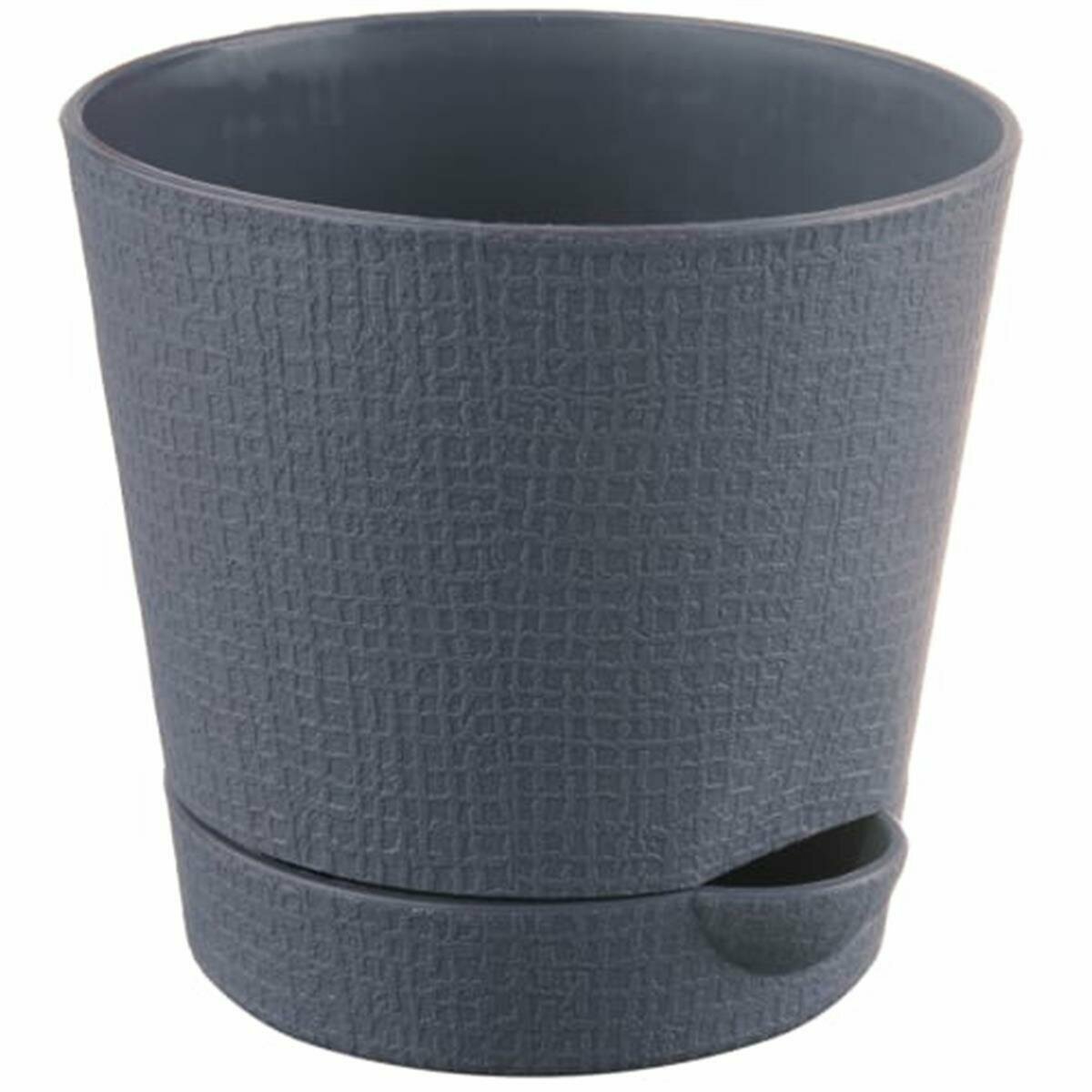 фото Горшок цветочный Тек. А. Тек Партер D15 h13.5 см v1.4 л пластик графит